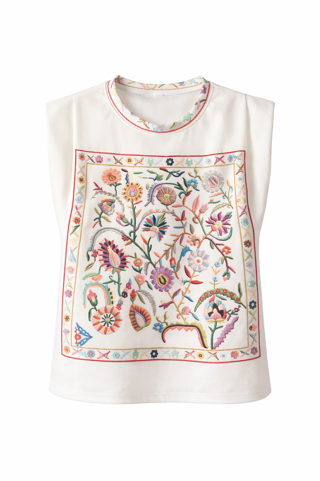 Top Ecru FLORAL-Universum