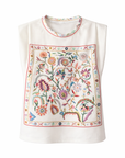 Top Ecru FLORAL-Universum