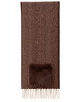 Châle chevrons choco/écru