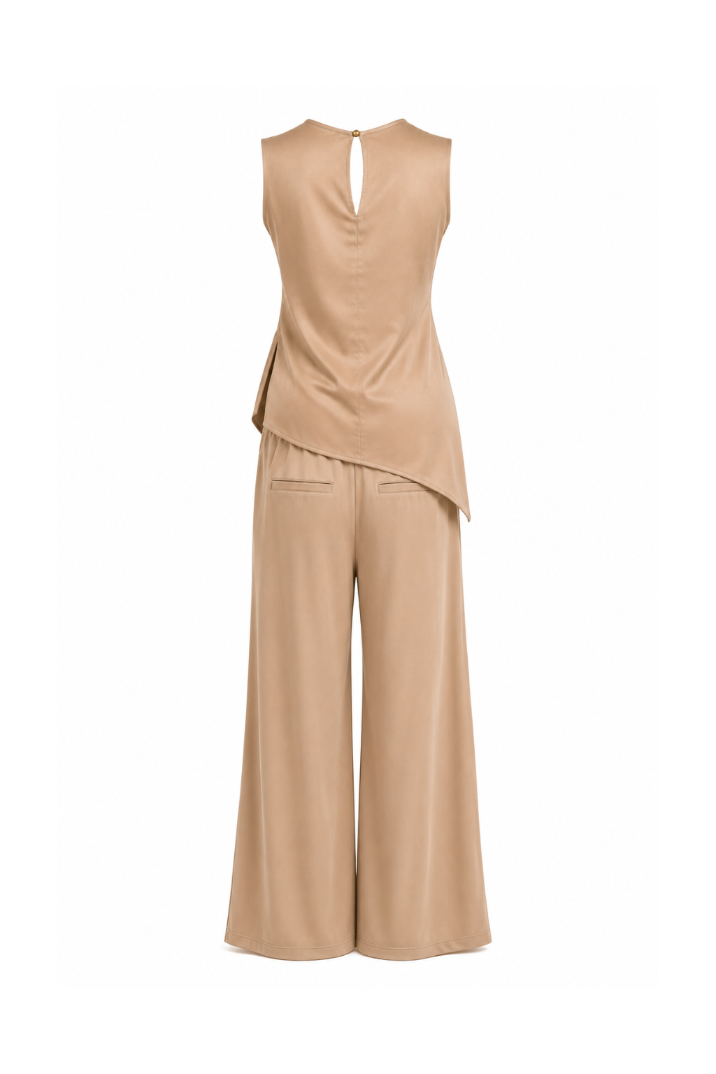 Top Mariley asymétrique beige