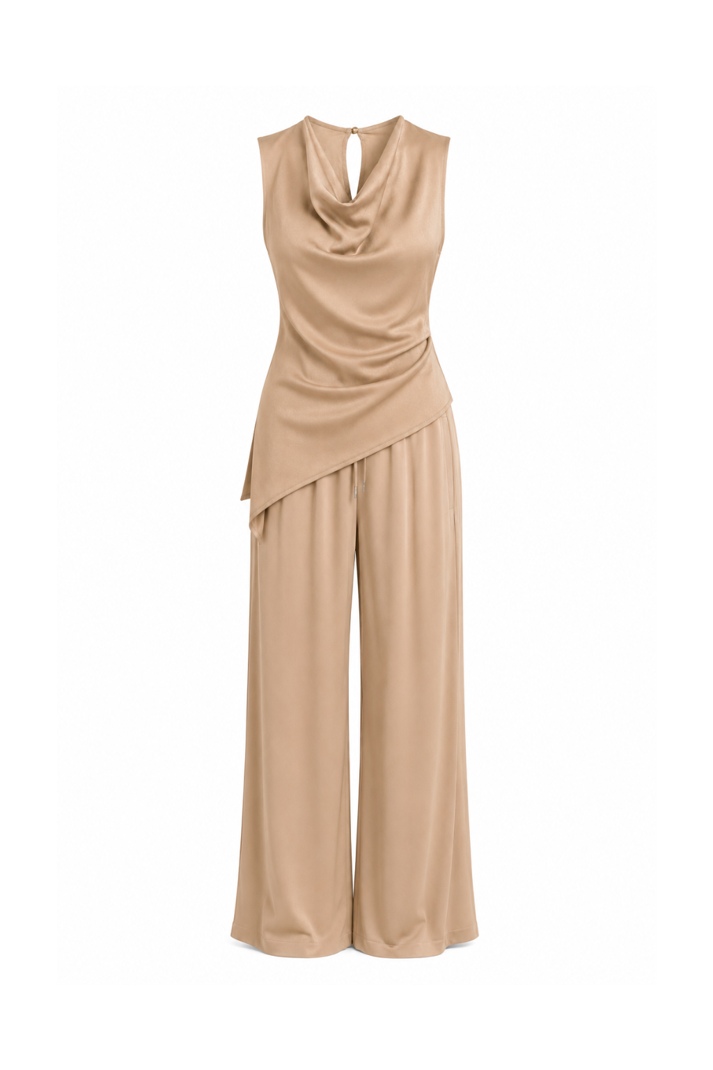 Top Mariley asymétrique beige