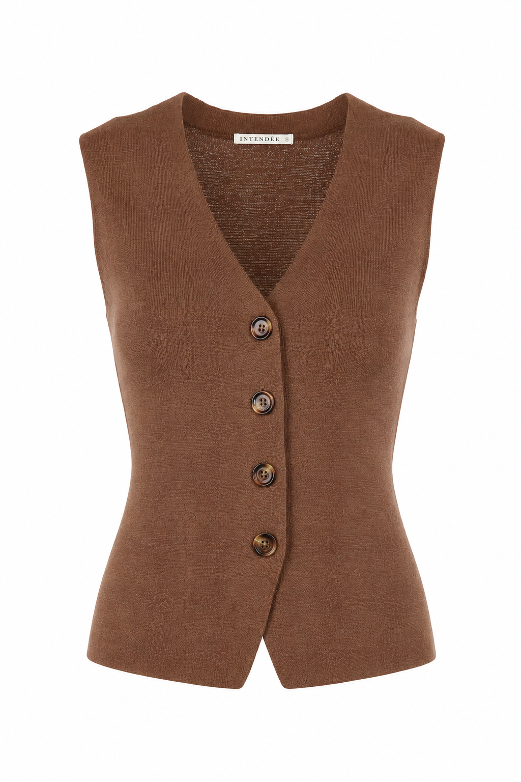 Klassische Strickjacke Schokolade Interdee