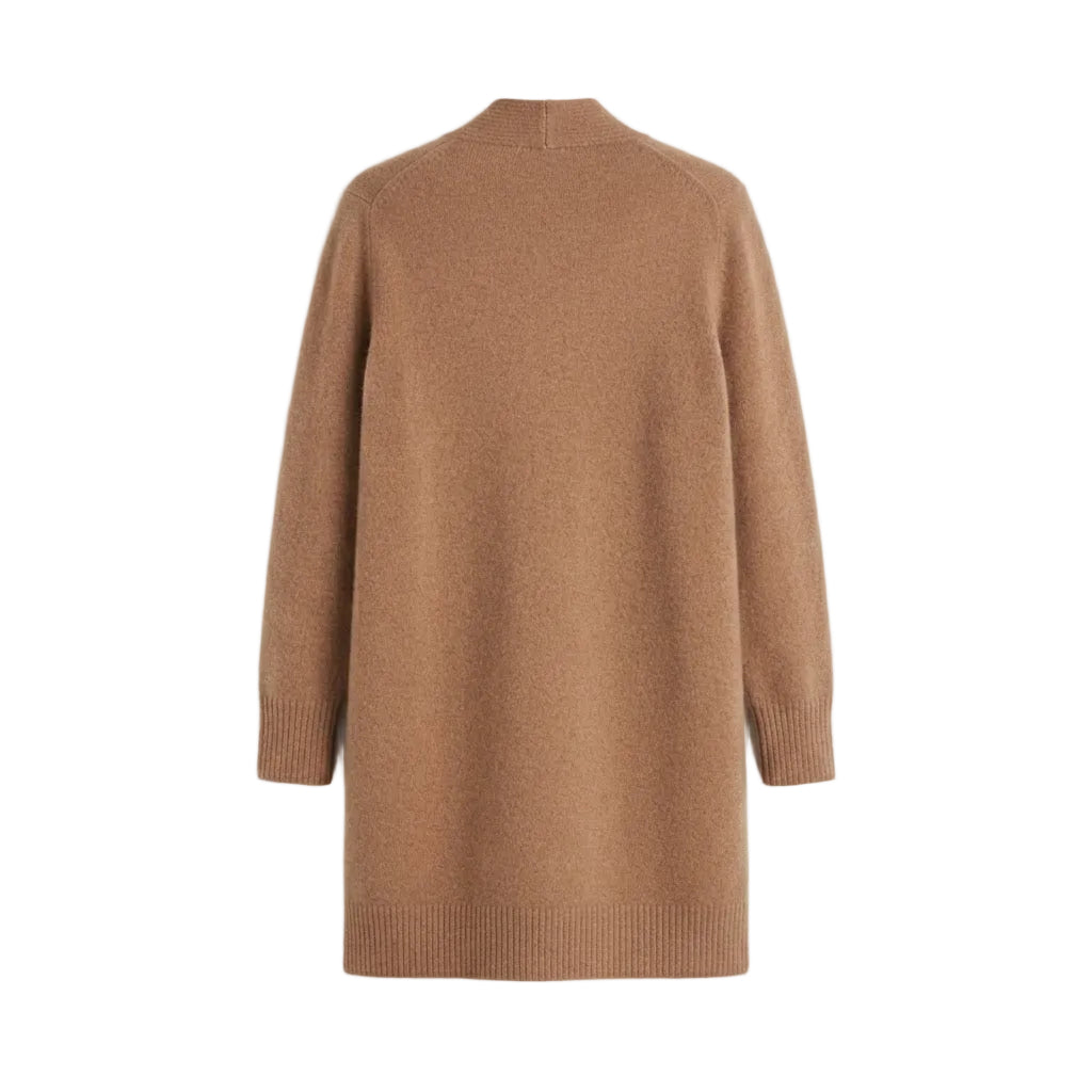 Gilet mi-long marron