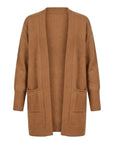 Gilet mi-long marron