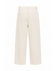 Pantalon droit coton écru