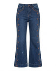 Jeans flaire denim baroque