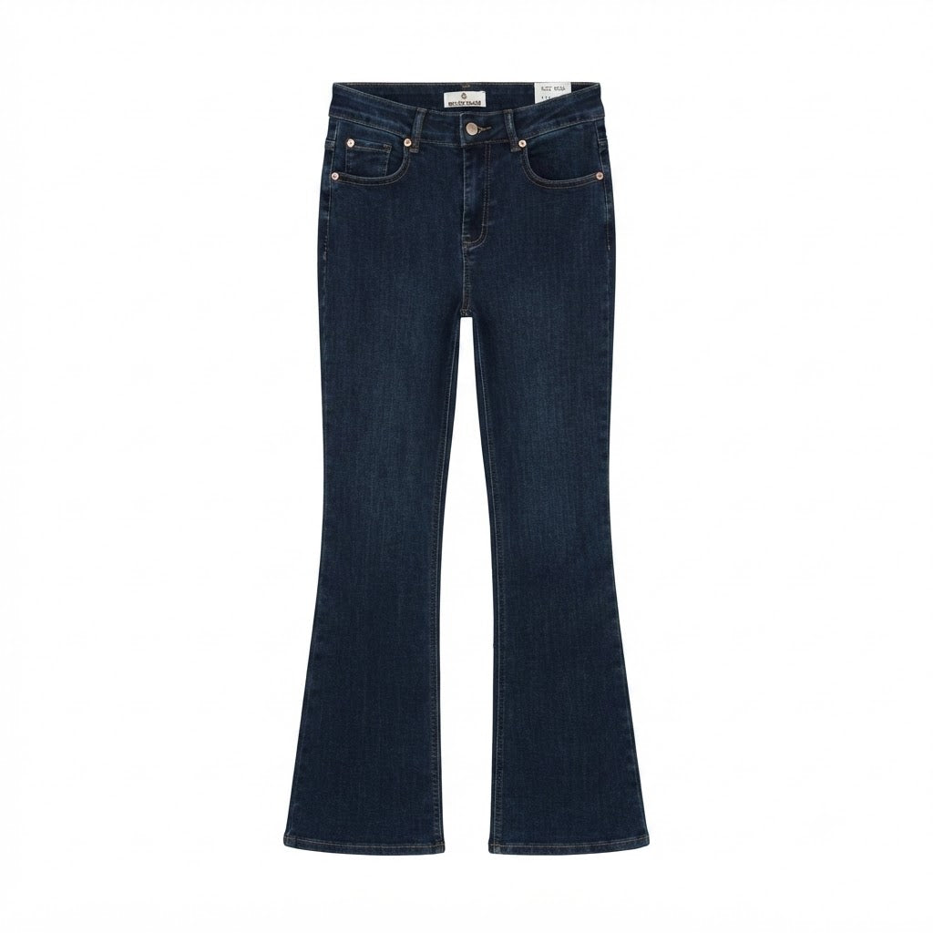 Jeans flare denim foncé