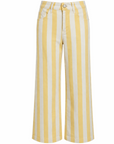 Jeans rayé blanc jaune