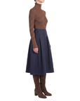Jupe marine laine Interdee ceinture séquins