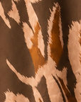 Jupe fluide motifs marron