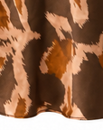 Jupe fluide motifs marron