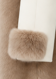 King Kong camel two-tone coat