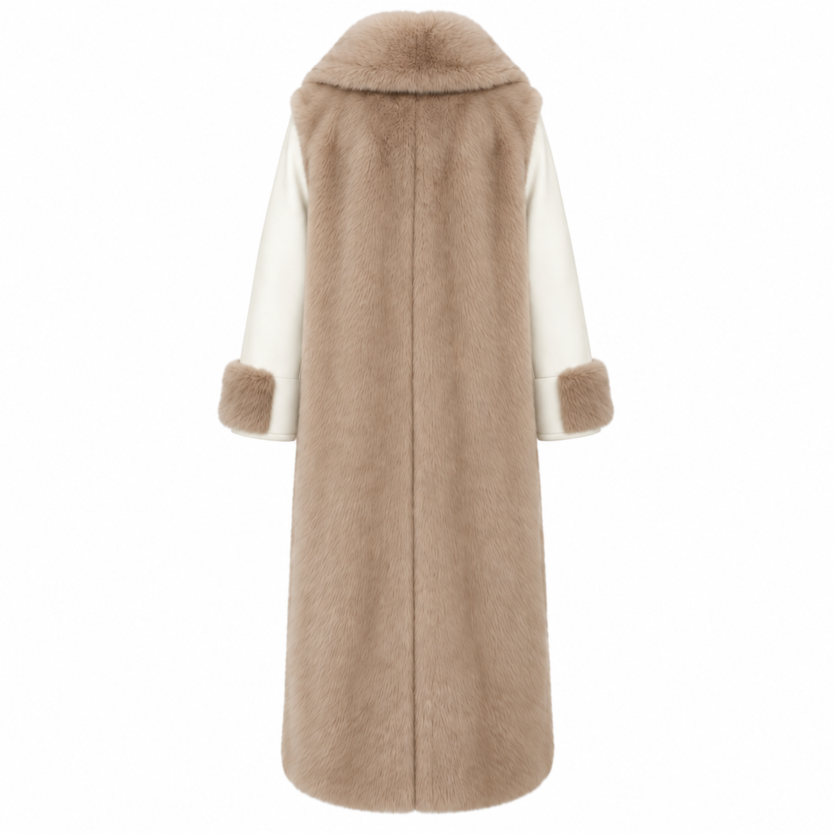 King Kong camel two-tone coat