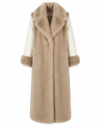 King Kong camel two-tone coat