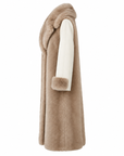 King Kong camel two-tone coat