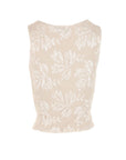 Top tulle/sequins beige Antonello Serio