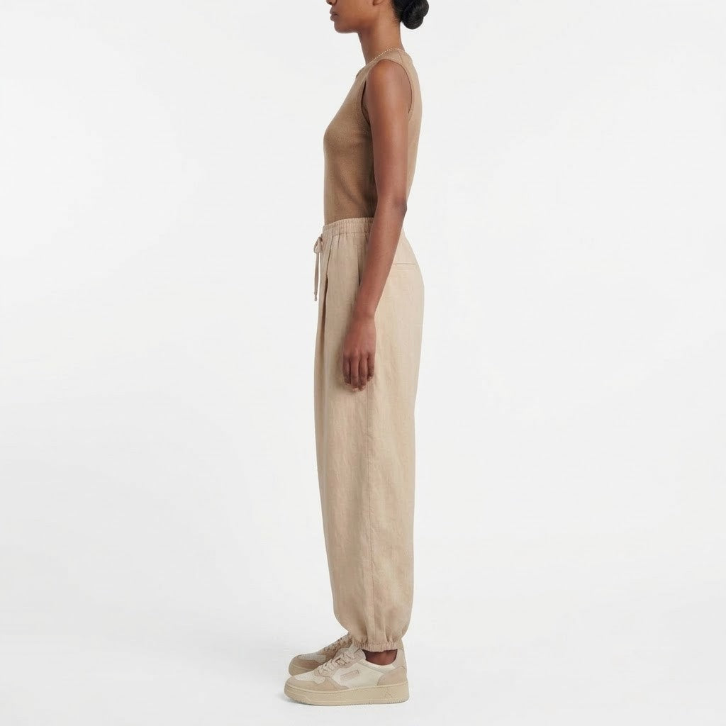 Pantalon ballon cuir végane