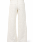 Leichte Weite Jeans Ecru Mittelhoch