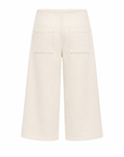 Jeans 7/8 beige boutons dorés