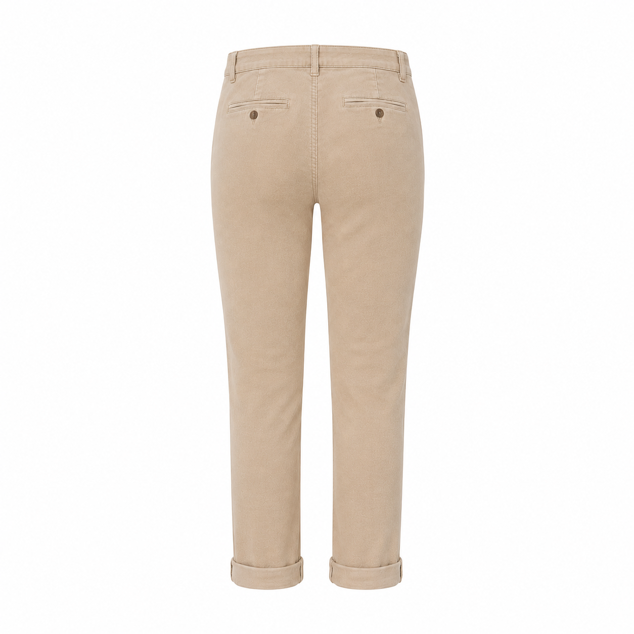 Beige velvet chino pants