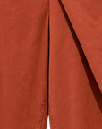 Pantalon balloon rouille à empiècement