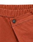 Pantalon balloon rouille à empiècement