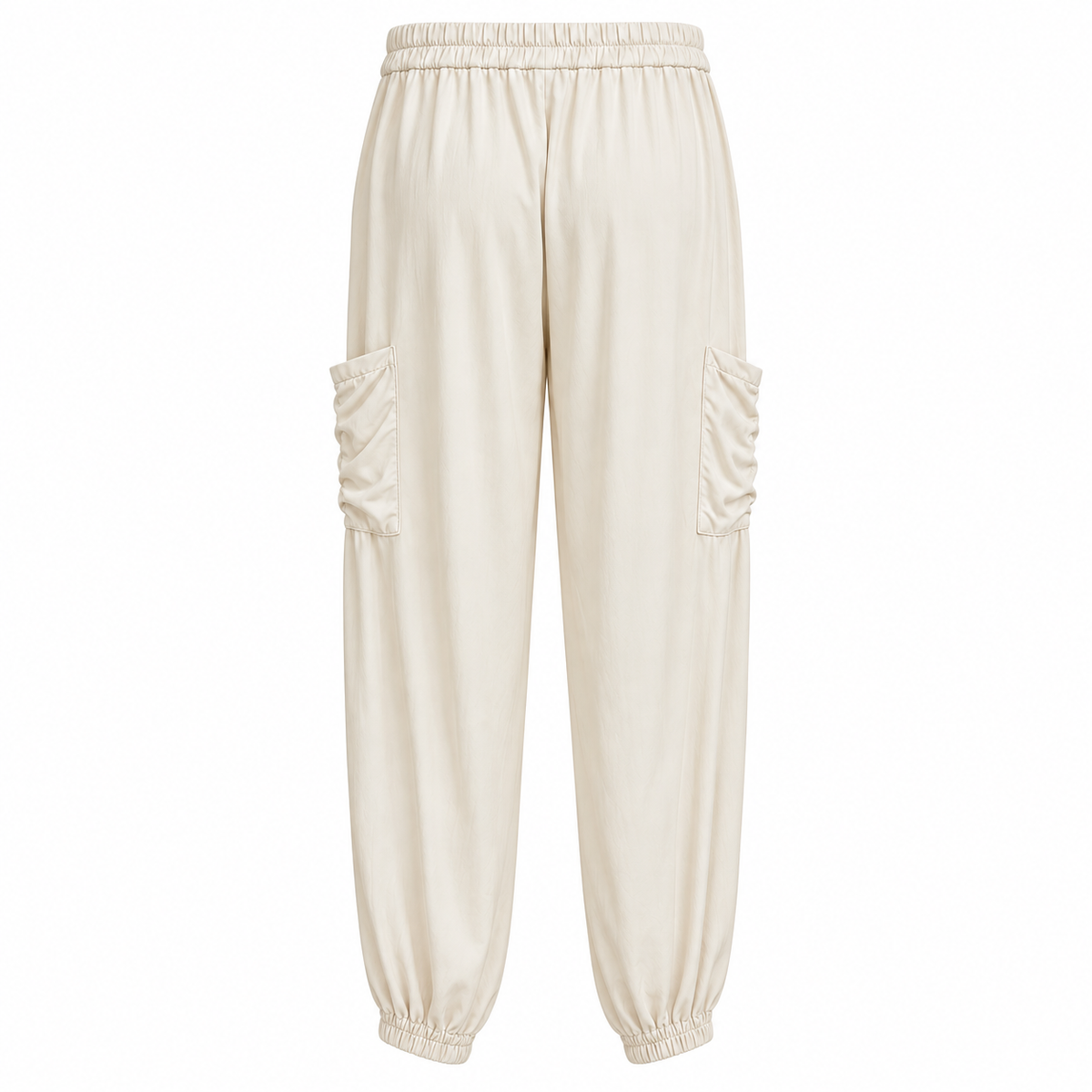 Pantalon cargo écru Natacha