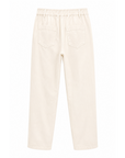 Pantalon super stretch écru fleur