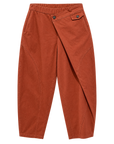 Pantalon balloon rouille à empiècement