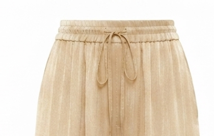 Pantalon fluide camel clair