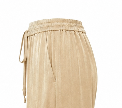 Pantalon fluide camel clair