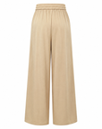 Pantalon fluide beige doré