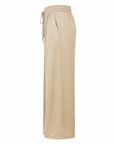 Pantalon fluide beige doré