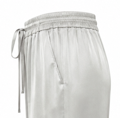 Pantalon fluide beige froid