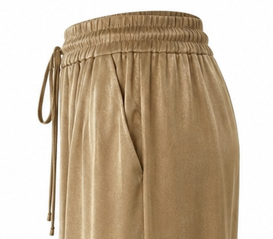 Pantalon fluide camel