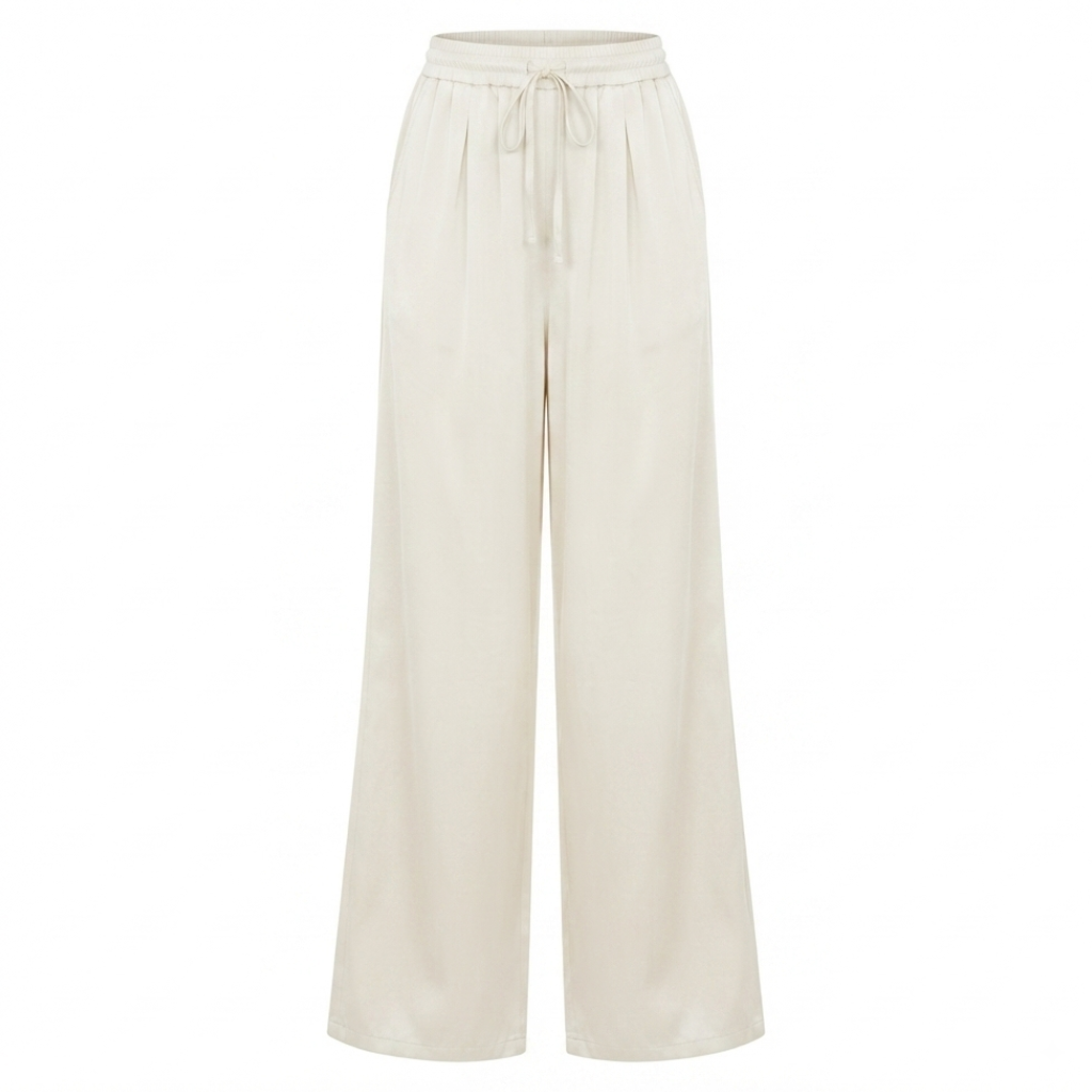 Pantalon fluide écru
