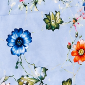 Pantalon FLORAL bleu