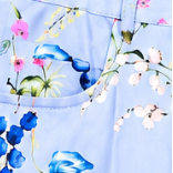 Pantalon FLORAL bleu