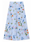 Pantalon FLORAL bleu
