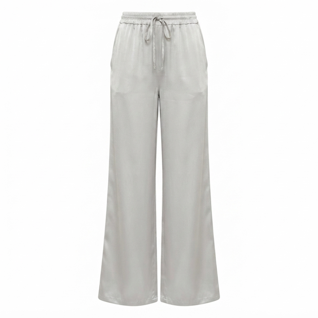 Pantalon fluide taupe clair