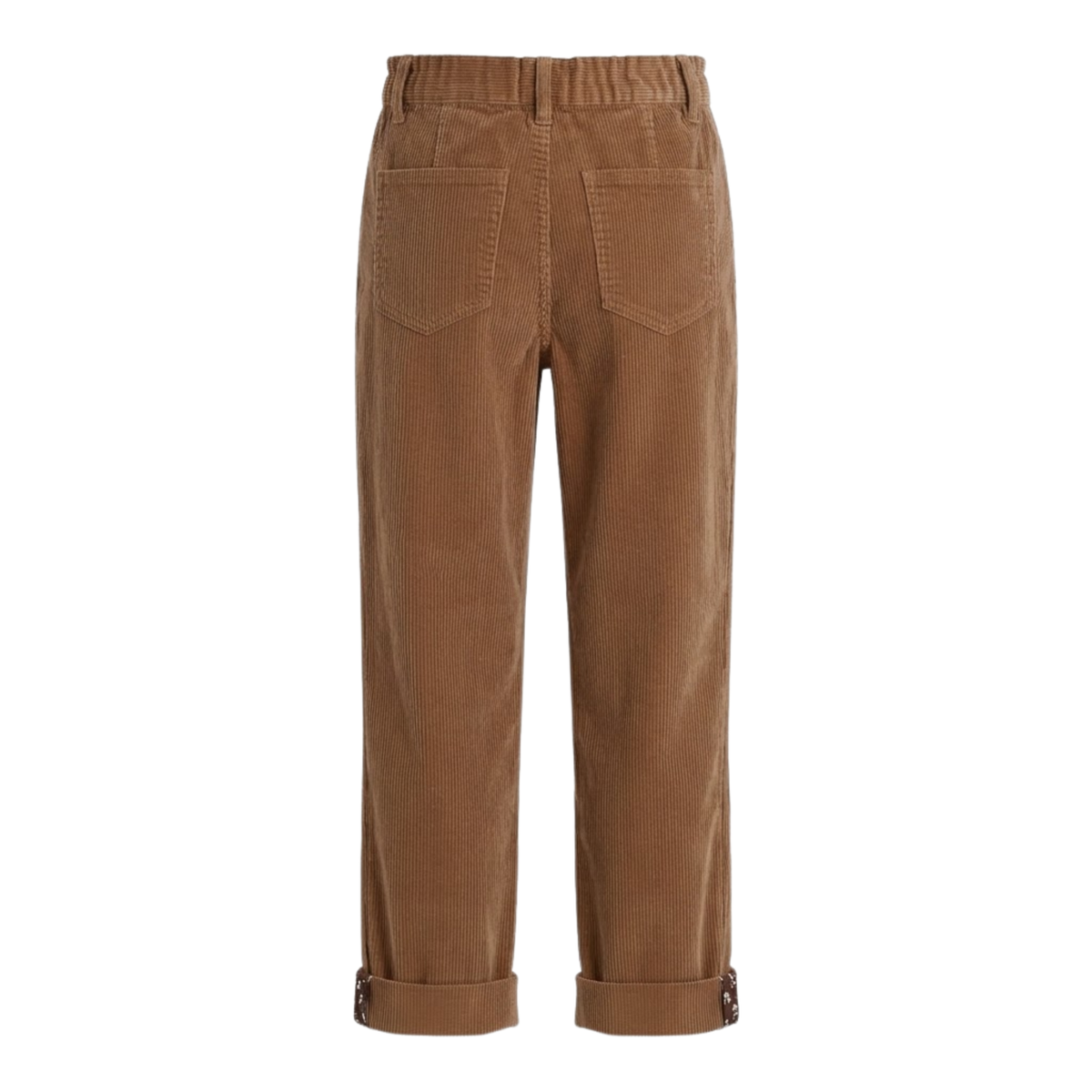 Pantalon velours côtelé camel