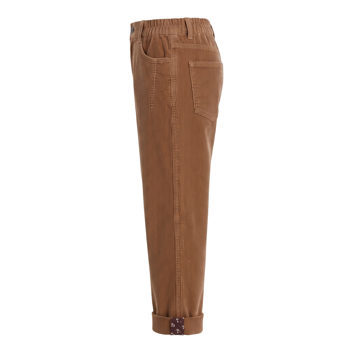Pantalon velours côtelé camel