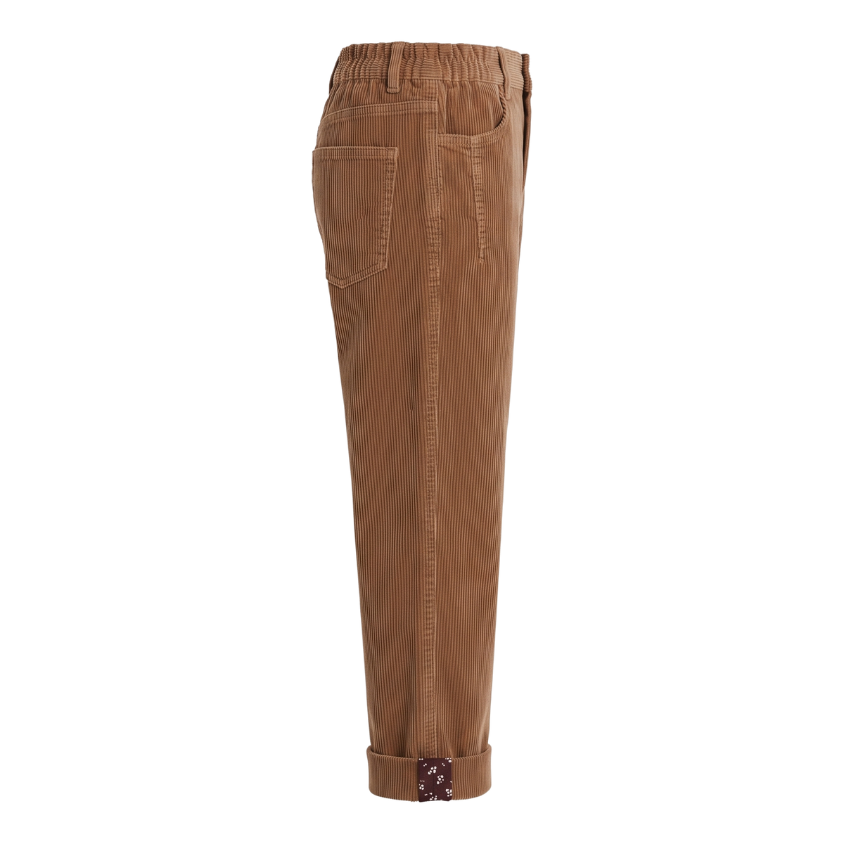 Pantalon velours côtelé camel
