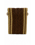 Pochette paille coffee