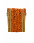 Pochette paille rouille
