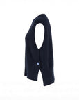 Pull poncho col rond marine