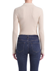 INTERDEE pull chaussette col chemise écru