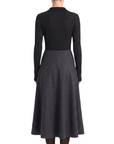 INTERDEE pull chaussette col chemise noir