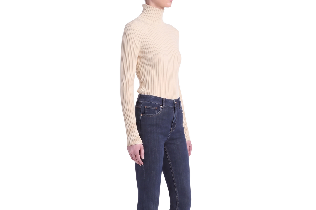 INTERDEE pull chaussette écru