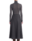 INTERDEE pull chaussette laine/soie anthracite